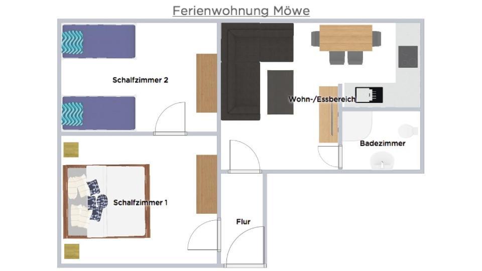 Apartmán Huus Borkum Exteriér fotografie